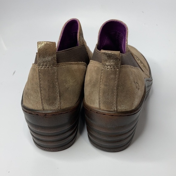 Bionica wedge shoes gold metallic shimmer size 7 - Picture 9 of 11